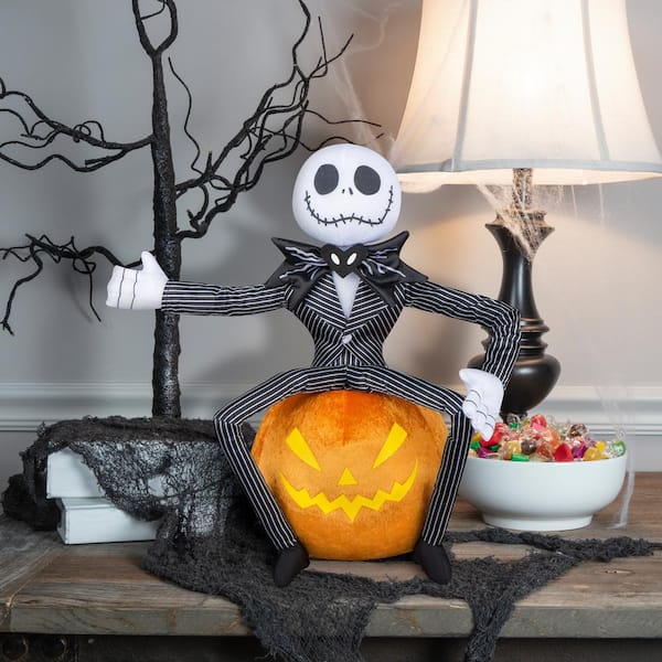 DISNEY “THE NIGHTMARE BEFORE CHRISTMAS” JACK good & SALLY HALLOWEEN GREETERS