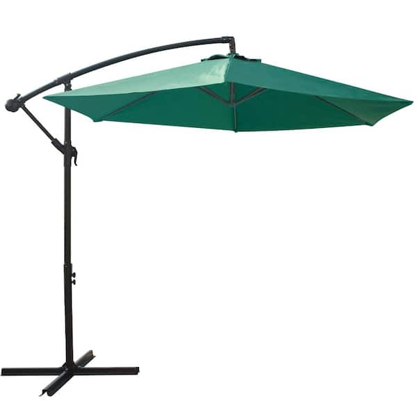 Bali OUTDOORS 9 ft Steel Offset Patio Umbrella w/Easy Crank Tilt ...