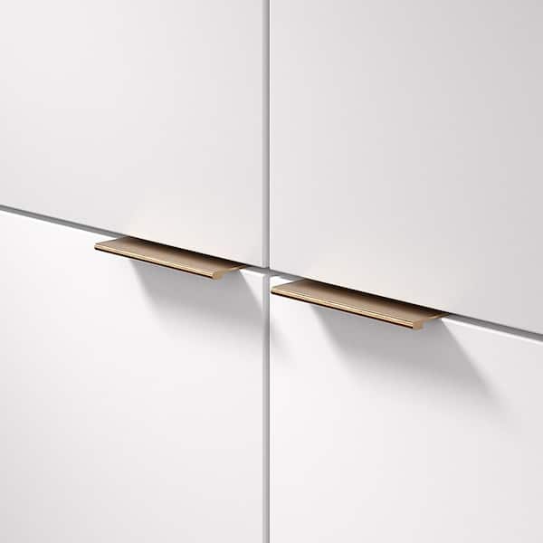 3-1/8 in. (80 mm) Champagne Bronze Contemporary Drawer Edge Pull