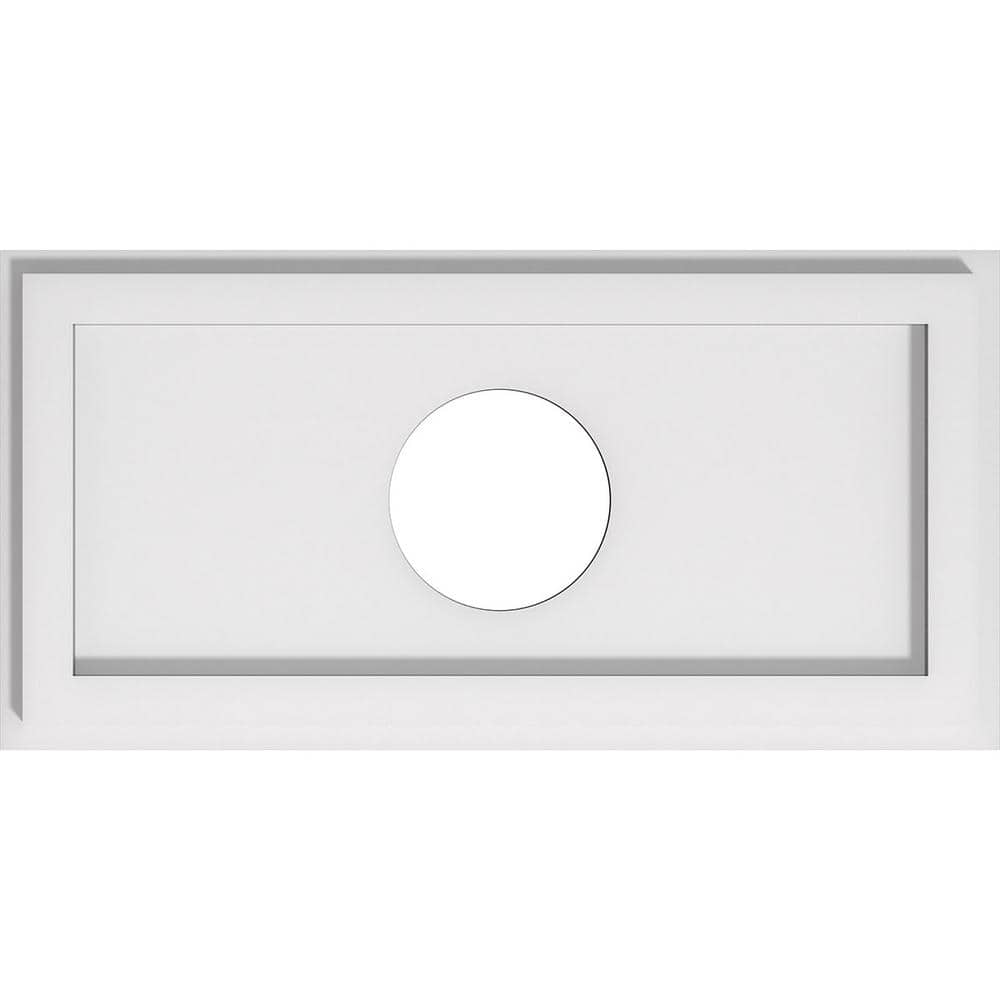 White Rectangular PVC Ceiling Medallion