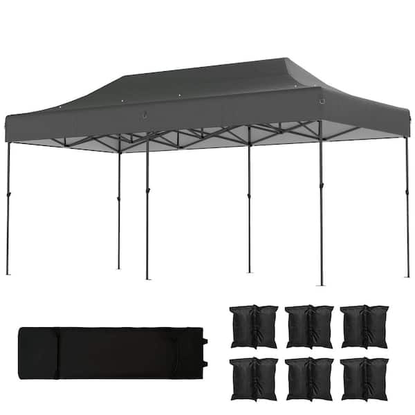 20 ft. W x 10 ft. D ft Pop Up Canopy Tent, Heavy Duty UPF50+