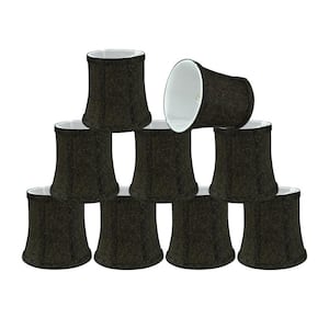 5 in. x 5 in. 2-Tone Black Bell Lamp Shade (9-Pack)