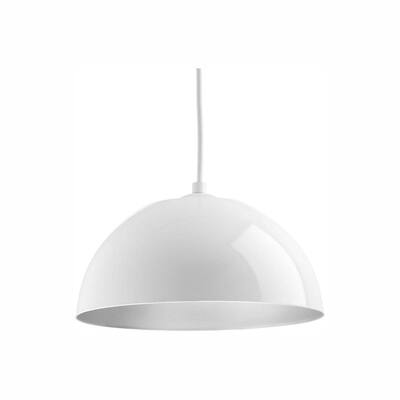 Dome Collection 9-Watt White Integrated LED Pendant
