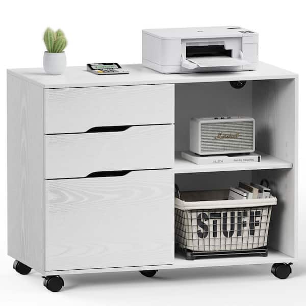 Unbranded 31 in. W x 15 in. D x 29 in. H Bathroom White Linen Cabinet