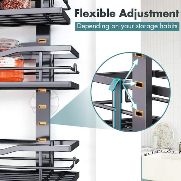 Esepony 9-Tier Metal Over The Door Pantry Organizer with