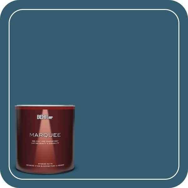 BEHR MARQUEE 1 qt. #ECC-13-3 Flowing River Matte Interior Paint & Primer