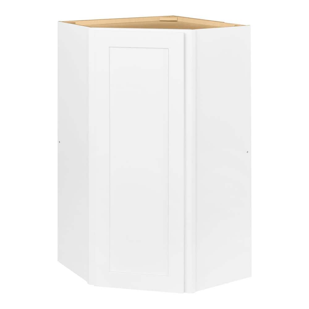 Avondale 24 in. W x 24 in. D x 42 in. H Ready to Assemble Plywood Shaker Diagonal Corner Kitchen Cabinet in Alpine White price history on PriceWatchPro