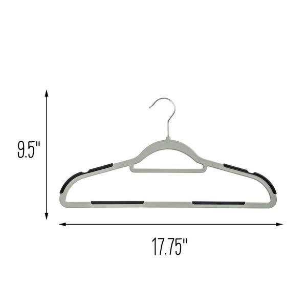 Better Homes & Gardens Non-Slip Velvet Clothing Hangers, 100 Pack, Black