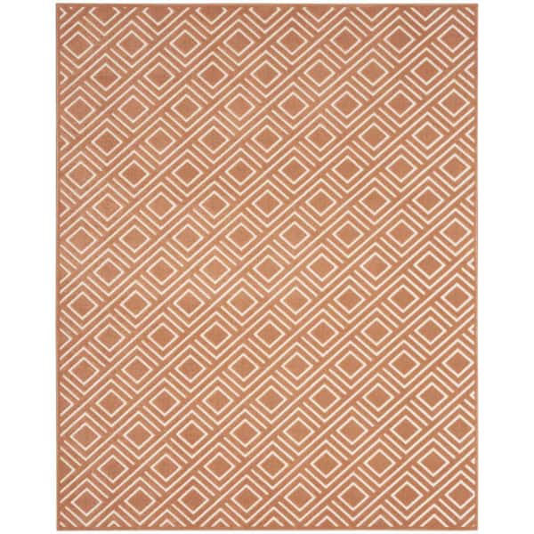 Nourison Casual Copper 9 ft. x 12 ft. Checker Contemporary Area Rug