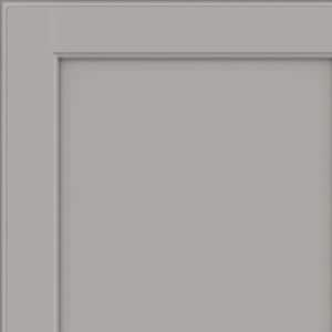 7.3125-in. W x 0.75-in. D x 7.3125-in. H. Brooks Cabinet Door Sample in Pebble Grey