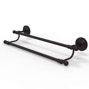 Que New Collection 36 in. Double Towel Bar in Antique Bronze