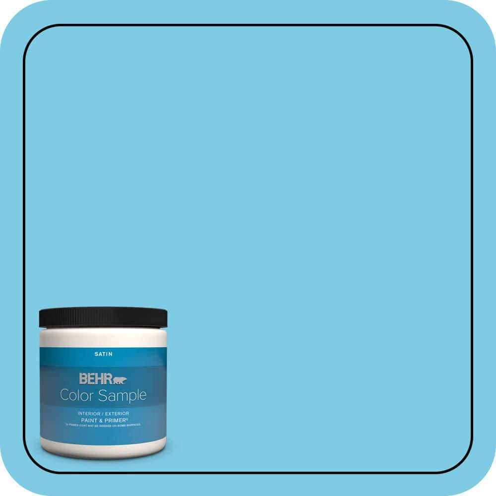 8 oz. #P490-3 Big Chill Satin Enamel Interior/Exterior Paint & Primer Color Sample price history on PriceWatchPro
