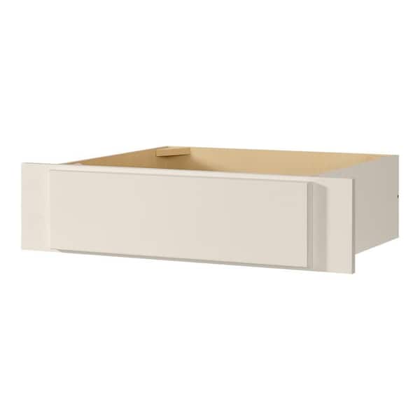 Avondale 30 in. W x 7.5 in. H x 21 in. D Ready To Assemble Plywood Shaker Vanity Knee Drawer in Antique White
