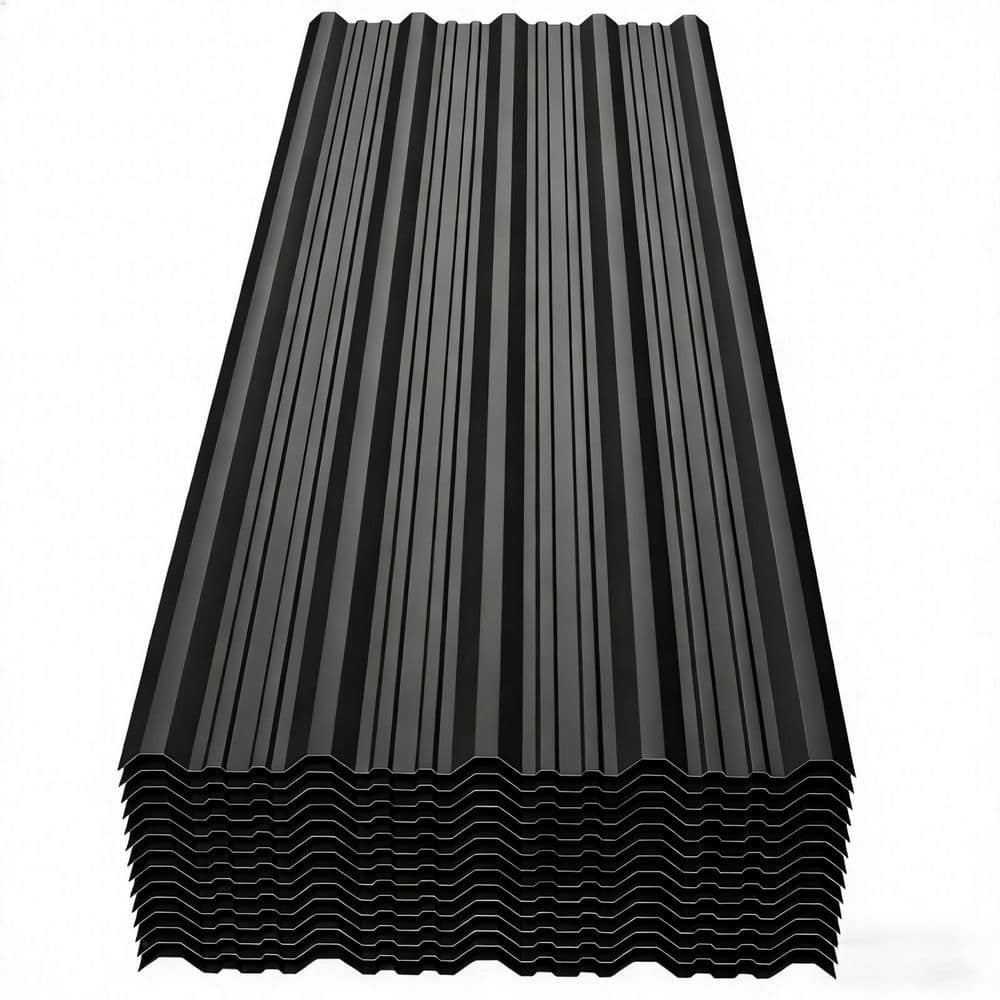 20-Pack Premium 1.48 ft x 3.45 ft Corrugated 29 Gauge Galvanized Steel Roof Panel in Black price history on PriceWatchPro