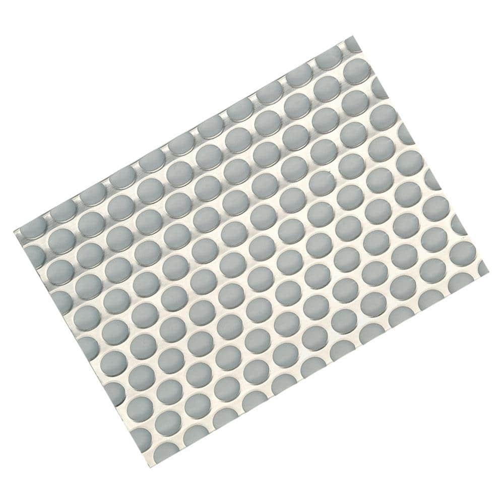 Cabinet Protector Mat, Black/Stainless, Polystyrene