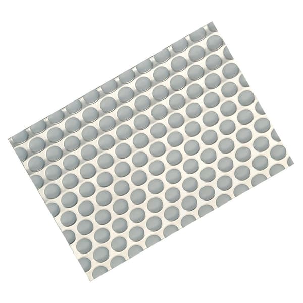 Hafele 45-1/4 in. W x 23-5/8 in. D Gray/Stainless Polystyrene