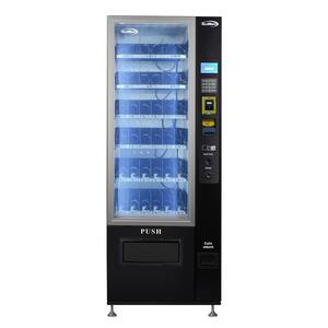 39 in. Refrigerated Vending Machine, 36 Slots With CC reader and Bill Acceptor in Black, 35 cu. ft.