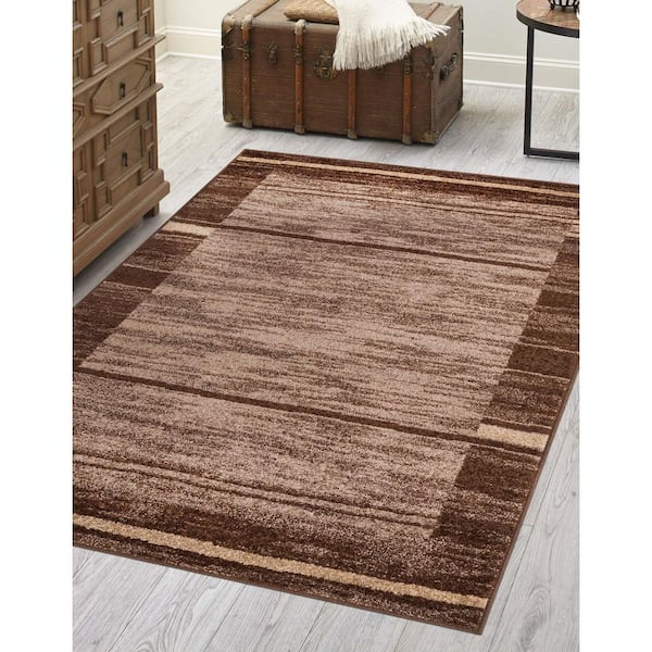 Autumn Foilage Brown 5' 0 x 8' 0 Area Rug