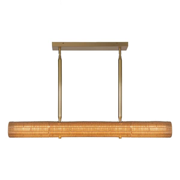 ALORA MOOD Maris 42-in 1 Light 20-Watt Brushed Gold Integrated LED Pendant Light