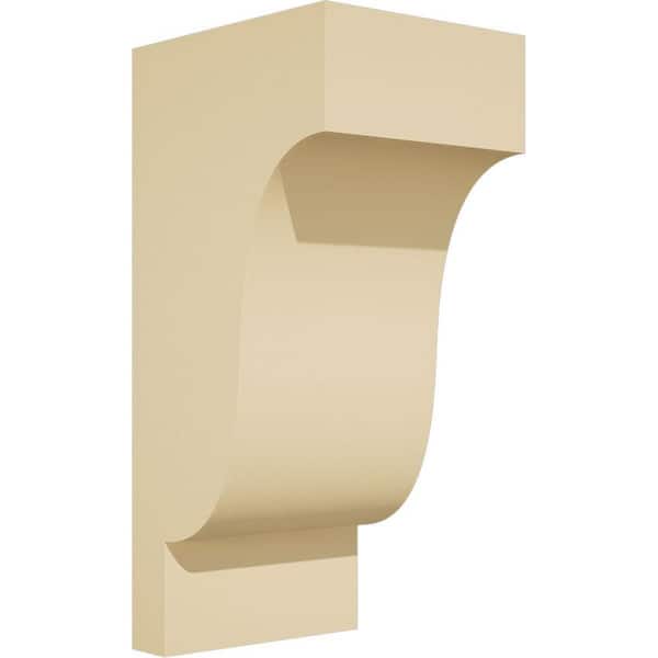 Ekena Millwork Standard Newport 5 in. W x 12 in. H x 6 in. D Signature Urethane Polyurethane Corbel