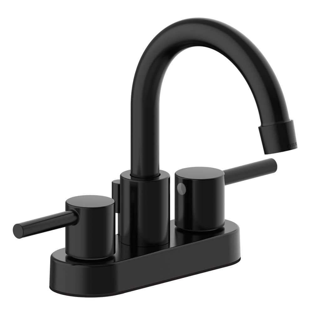 Eastport II 4 in. Centerset 2-Handle Bathroom Faucet in Matte Black price history on PriceWatchPro