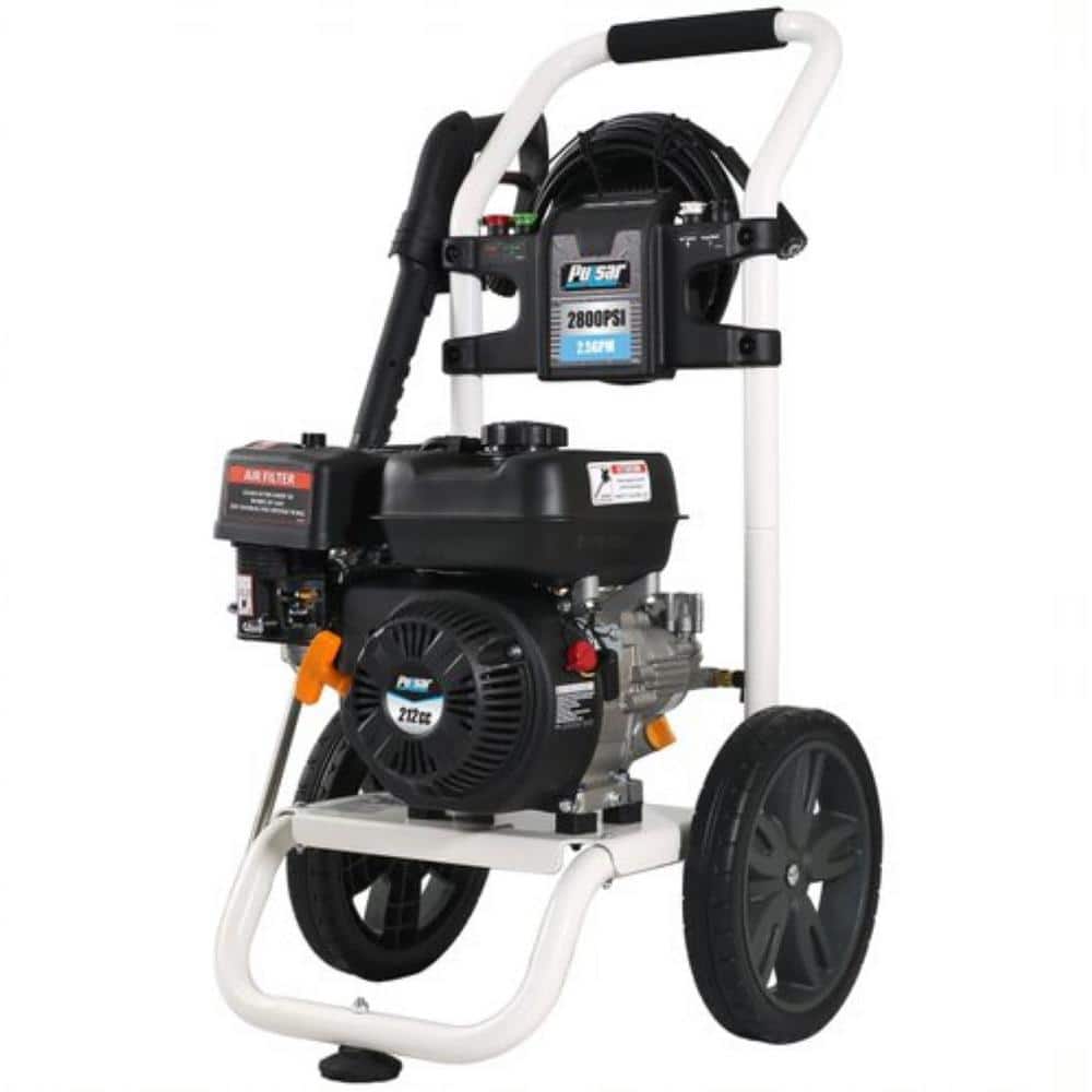 Pulsar Gas-Powered 2800 PSI 212cc Pressure Washer with 4 Tips