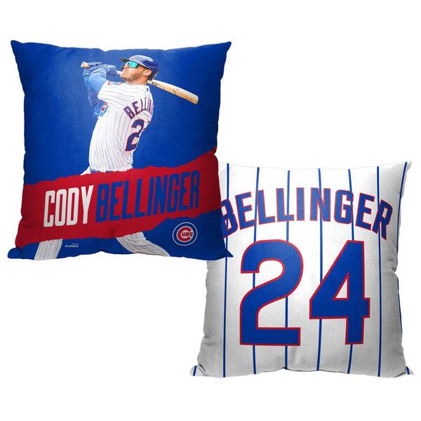 THE NORTHWEST GROUP MLB Cubs 23 Cody Bellinger Printed Polyester Throw Pillow 18 X 18