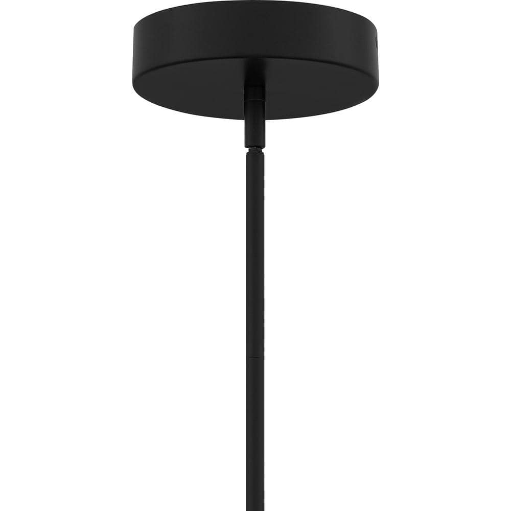 Clairon Matte Black LED Globe Pendant Light