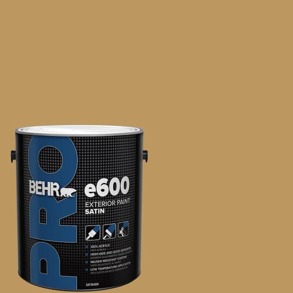 BEHR PRO 1 gal. #330F-5 Golden Bear Satin Exterior Paint