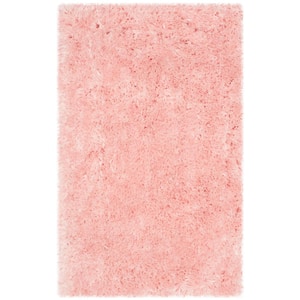 Arctic Shag Pink Doormat 2 ft. x 3 ft. Solid Area Rug