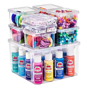 12-Piece Sewing and Craft Material Storage Set with Lids