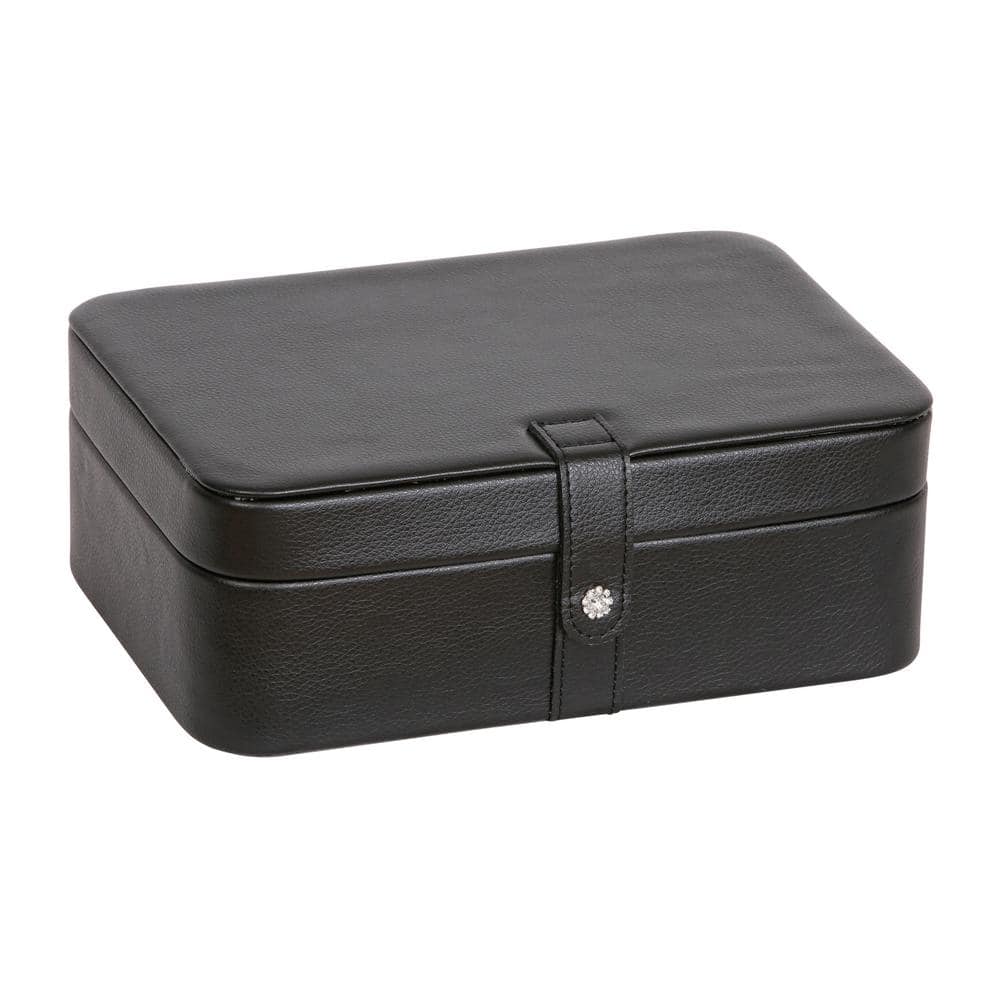 Suzicca Multi-Functional Jewelry Box PU Leather Casket Double