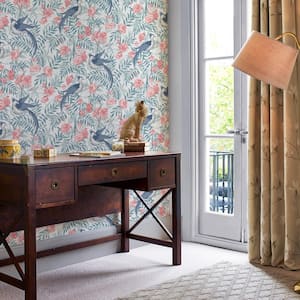 Osterley Rosewood Unpasted Removable Wallpaper