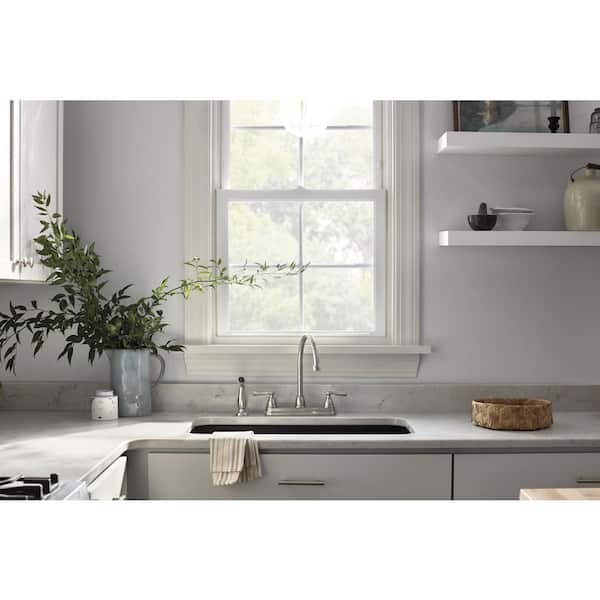Peerless Elmhurst Two Handle Standard Kitchen Faucet with Side