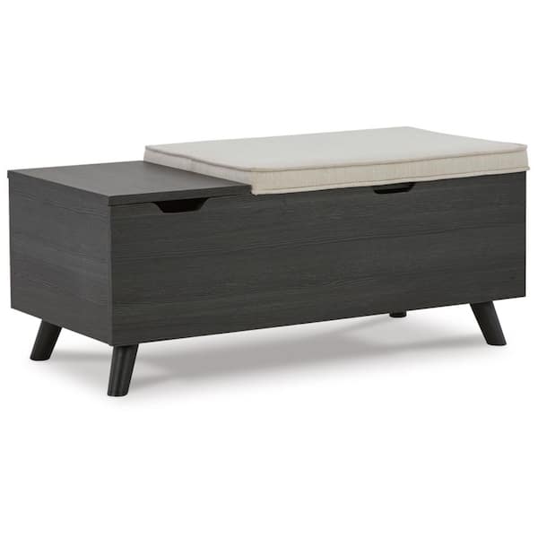 Signature DESIGN BY ASHLEY Yarlow Gray Storage Dining Bench 39 in.