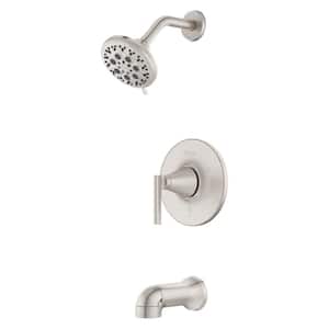 Vedra Single-Handle 3-Spray Tub and Shower Faucet in Spot Defense Brushed Nickel (Valve Included)