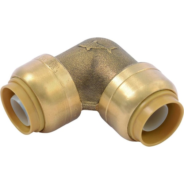 SharkBite 1/2 in. Push-to-Connect Brass 90-Degree Elbow Fitting