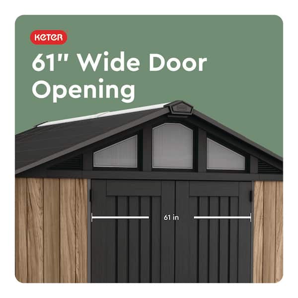 Keter Signature Stronghold 10 ft. W x 8 ft. D Resin Shed with