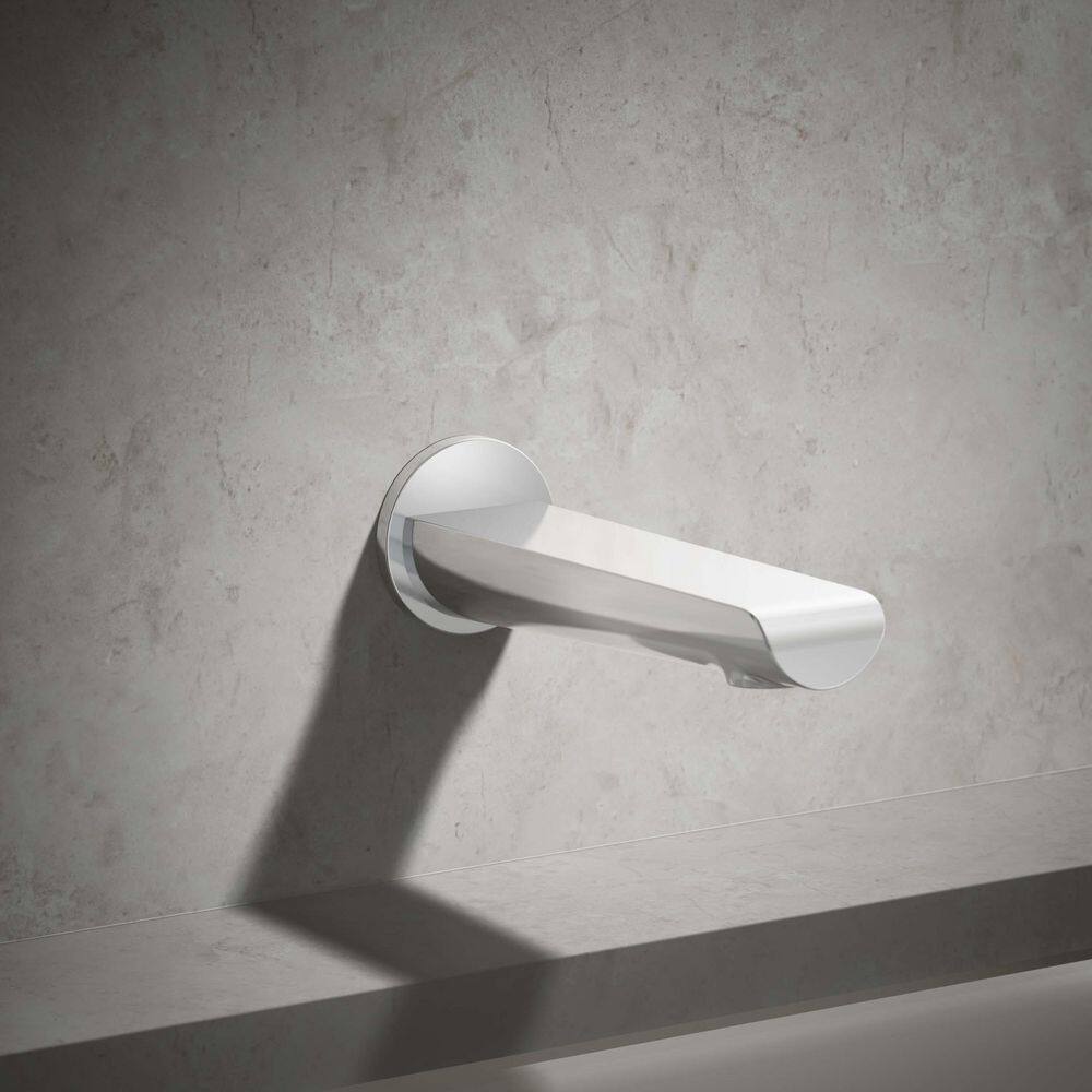 Polished Chrome Wall Mounted Bath Spout