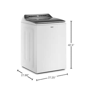 5.2 - 5.3 cu. ft. Smart Top Load Washing Machine in White with 2 in 1 Removable Agitator, ENERGY STAR