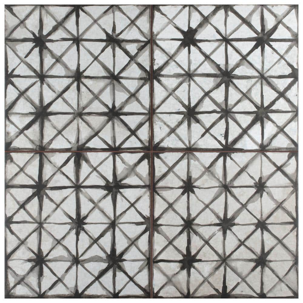 Kings Temple Nero 17-5/8 in. x 17-5/8 in. Ceramic Floor and Wall Tile (10.95 sq. ft./Case) price history on PriceWatchPro