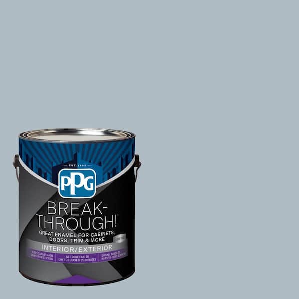 1 gal. PPG10-14 Stormy Semi-Gloss Door, Trim & Cabinet Paint