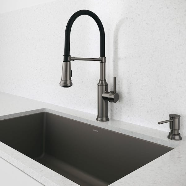 blanco様✨ Blanco Empressa Satin Dark Steel 19.5 in. H Pull Down Sprayer