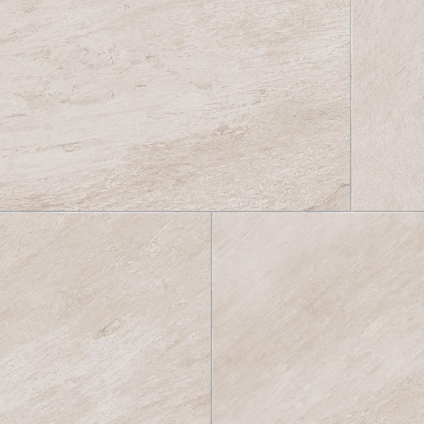 Corso Italia Alpe Ivory 24 in. x 48 in. Quartzite Stone Look Porcelain Floor and Wall Tile (15.50 sq. ft./Case)