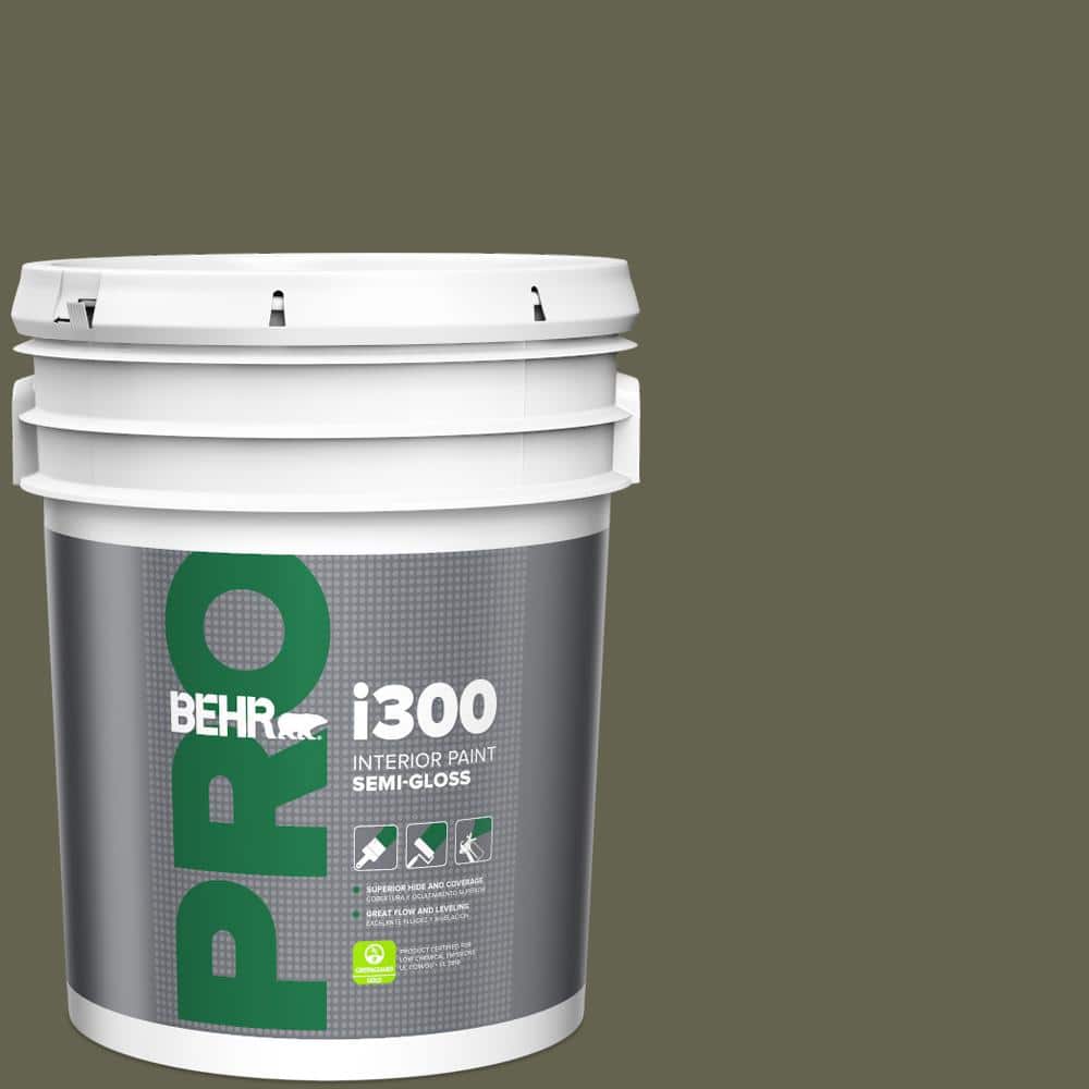 5 gal. #N350-7A Mountain Olive Semi-Gloss Interior Paint price history on PriceWatchPro