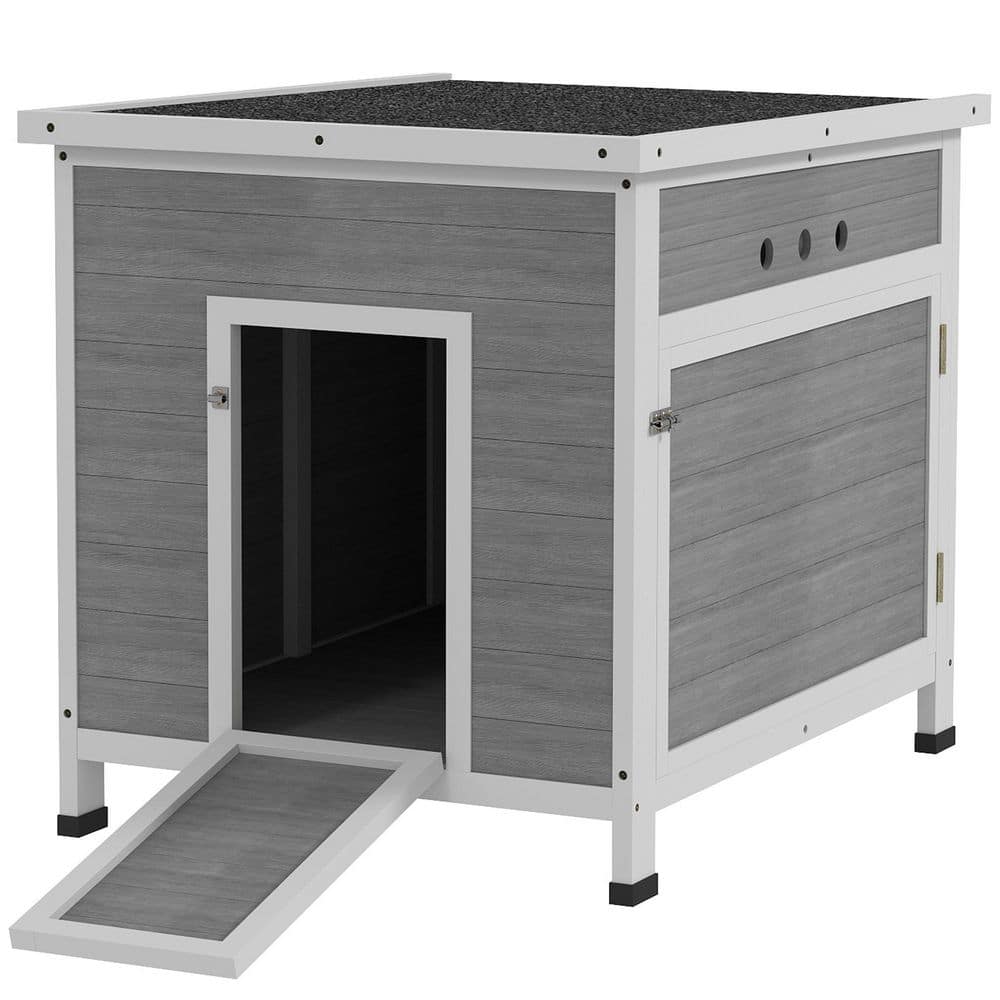Duck Coop, Wooden Duck House w/ Openable Roof, Removable Floor, for 2-4 Ducks, Geese, Chickens, 25 in. x 32 in. x 30 in. price history on PriceWatchPro