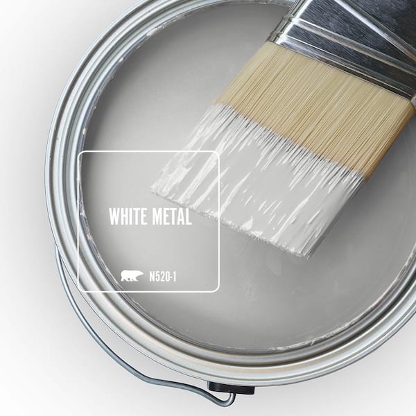 BEHR 1 qt. #N520-1 White Metal Interior Chalk Finish Paint 710004 - The  Home Depot