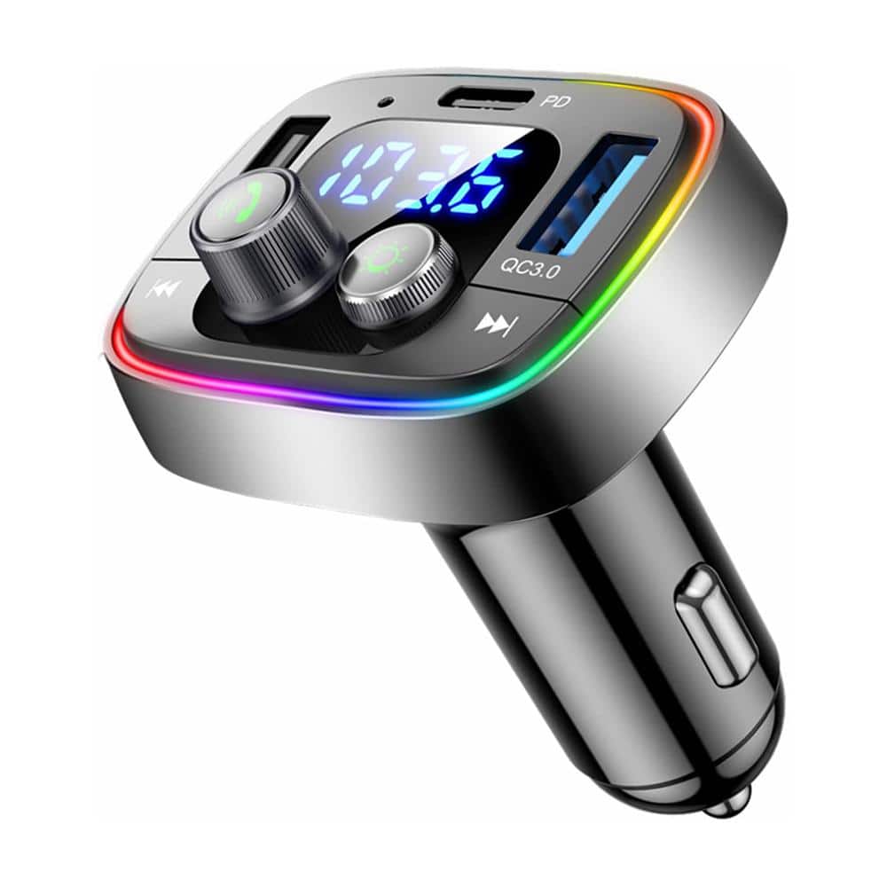 Bluetooth Car FM Transmitter Wireless Adapter with QC3. 0 & PD Charging, Ha