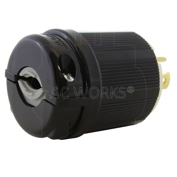AC WORKS NEMA L16-20P 3-Phase 20A 480V 4-Prong Locking Male Plug