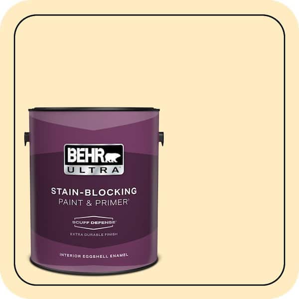 BEHR ULTRA 1 gal. #P260-2 Yogurt Extra Durable Eggshell Enamel Interior Paint & Primer